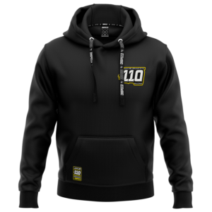 Czarna bawełniana bluza z kapturem Premium #110