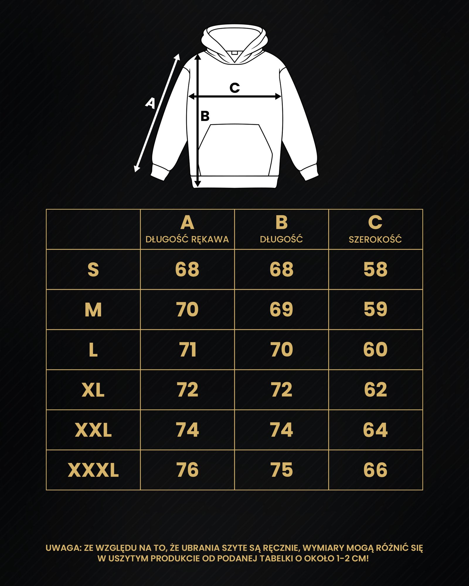 Bluza #JK110 Black&Gold Edition - obrazek 4
